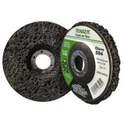 Disco de 4-1/2 x 7/8 de pulg. para limpieza de acero, aluminio, cobre, plástico, madera, piedra y concreto